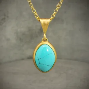 18k Sleeping Beauty Turquoise NEcklace