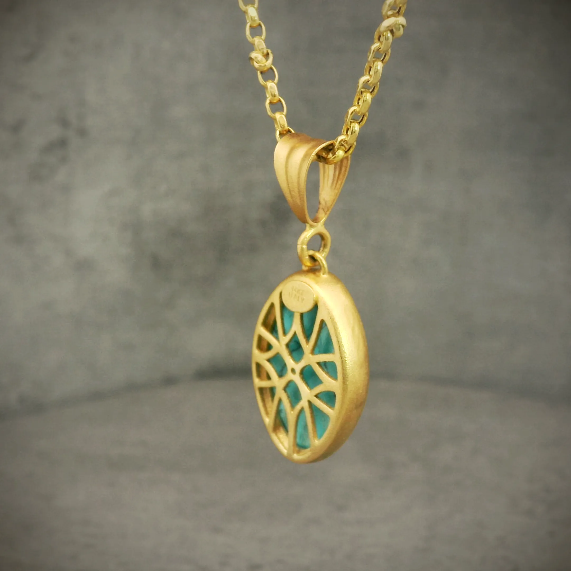 18k Sleeping Beauty Turquoise NEcklace