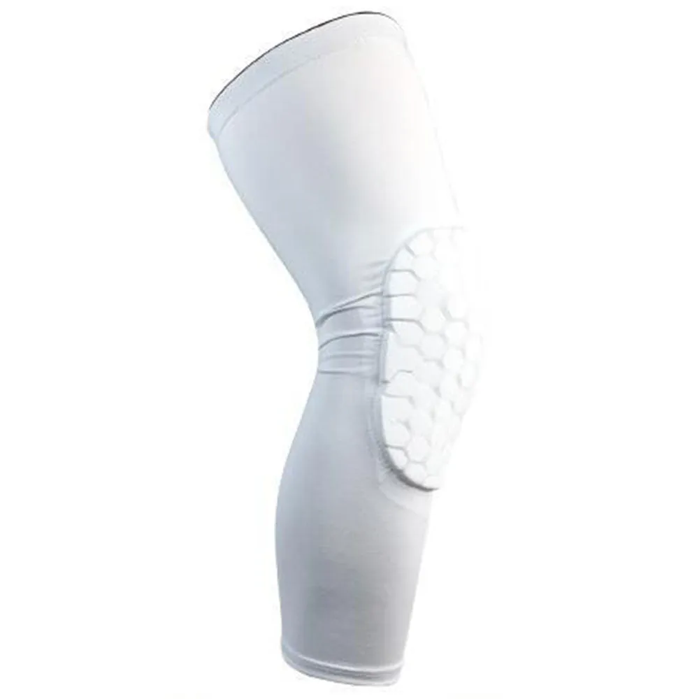 1Pc Honeycomb Long Sleeve Knee Pad - Superior Calf Support for Sports and Workouts