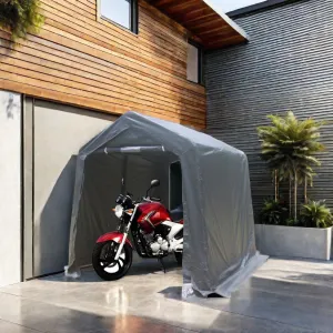 7x12 ft Outdoor Gazebo Portable Storage Shelter Shed with 2 Roll