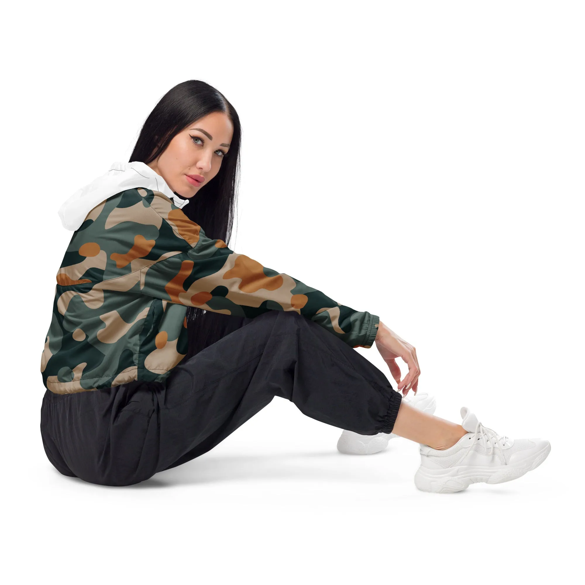 Camouflage Women’s cropped windbreaker