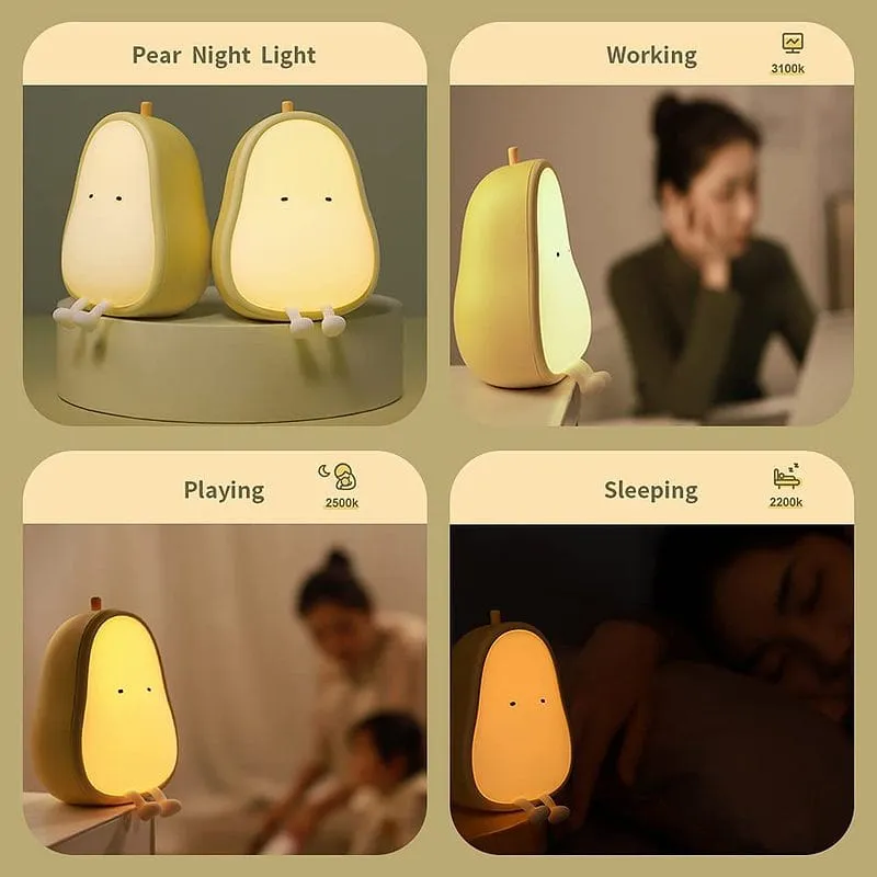 Cute Pear Night Lamp