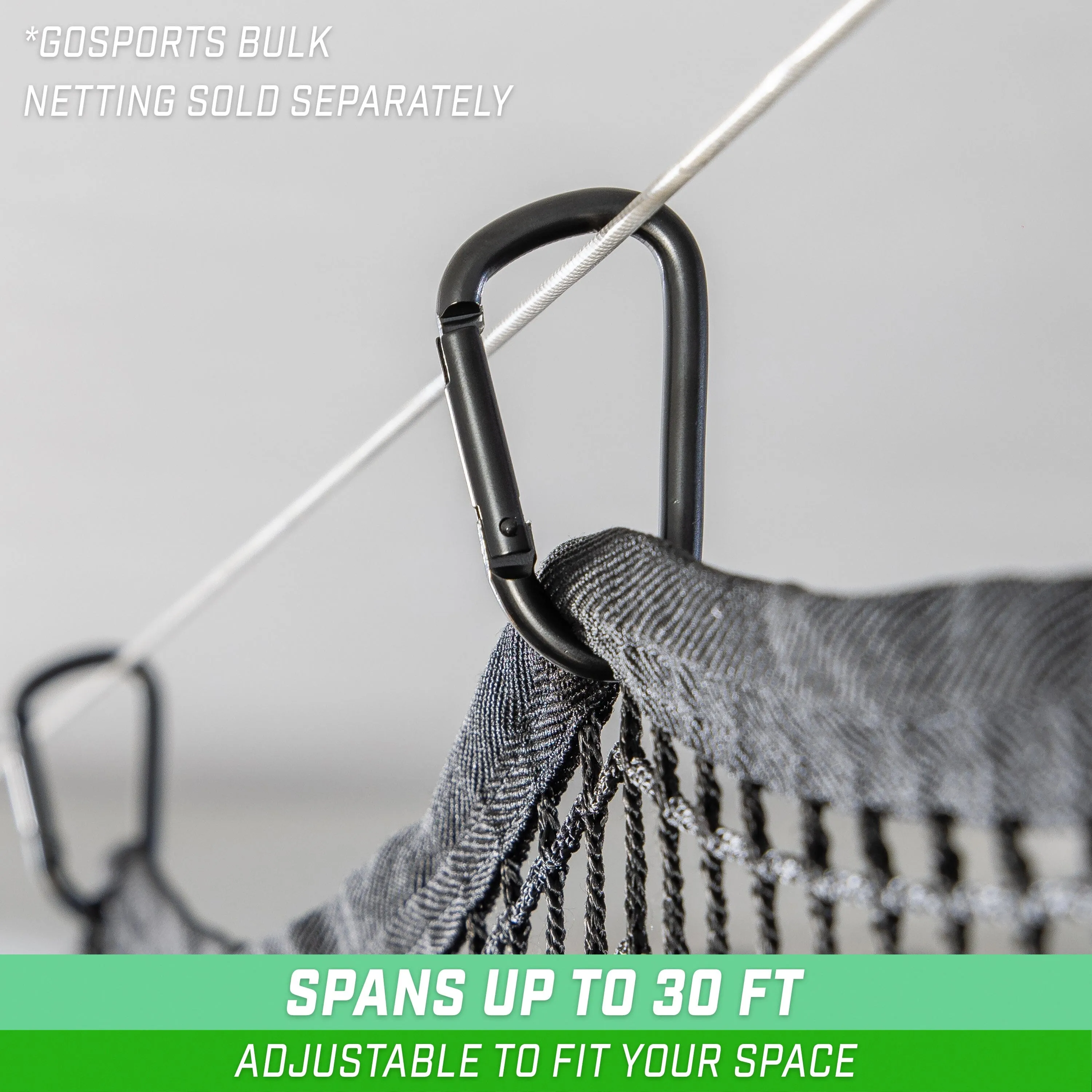 GoSports 30 ft Span Adjustable Wire Hanging Kit