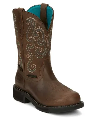 Justin Women's Tasha 11 Inch ST WP Work Boot
