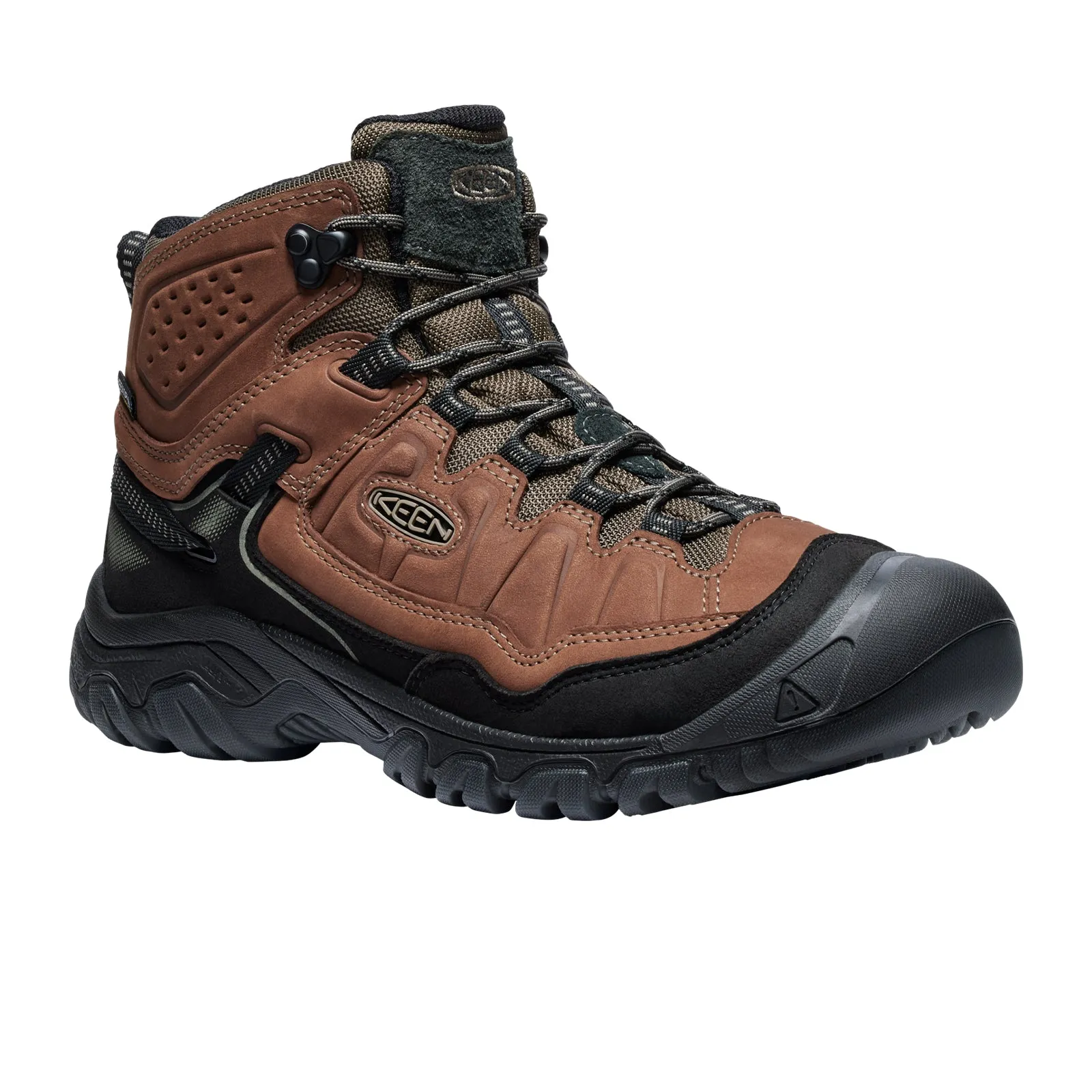 Keen Targhee IV Mid Waterproof Hiking Boot (Men) - Bison/Black