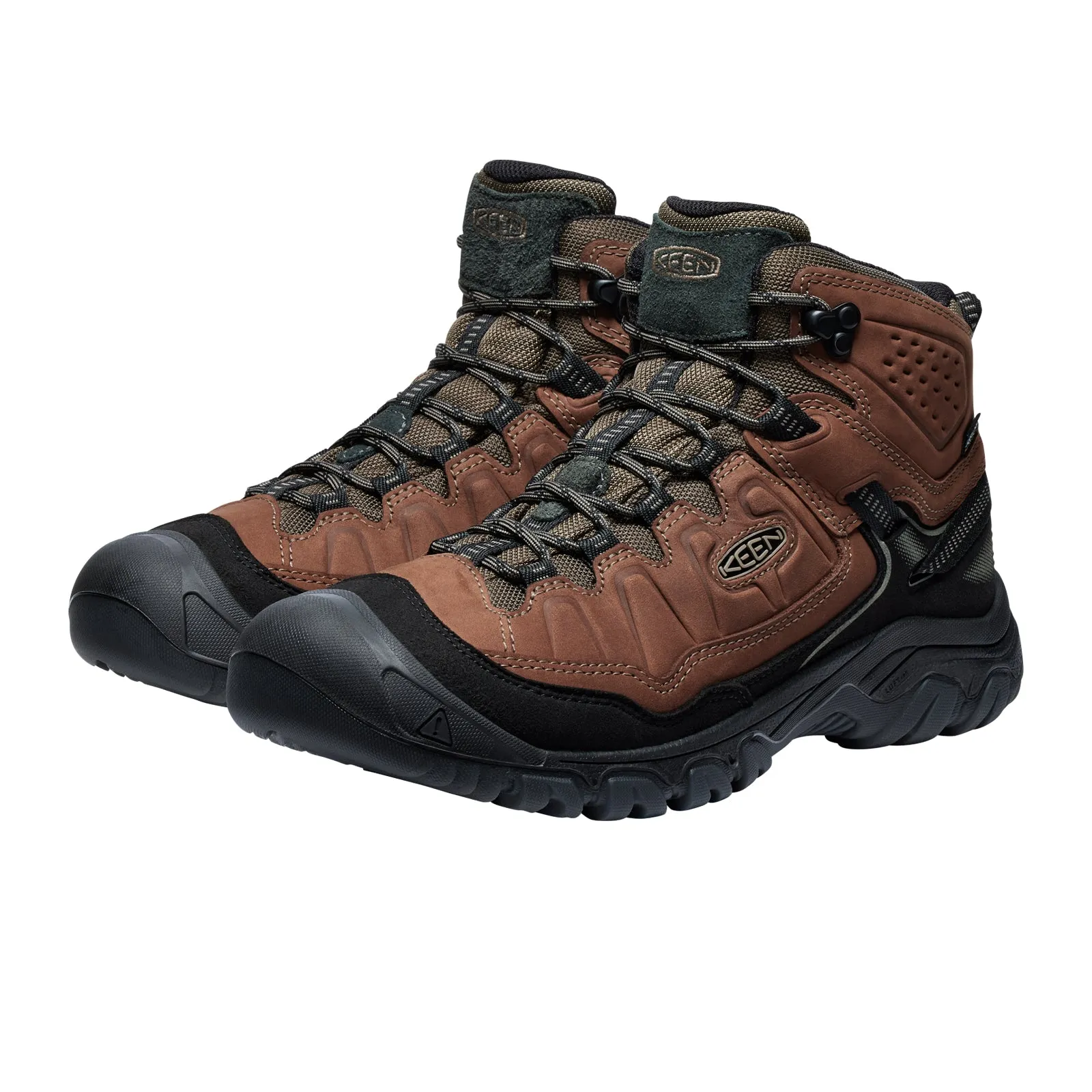 Keen Targhee IV Mid Waterproof Hiking Boot (Men) - Bison/Black