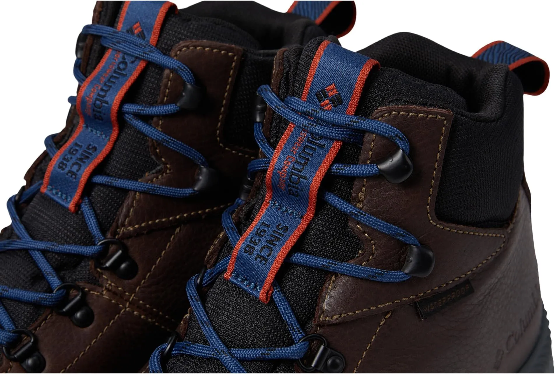 Landroamer Explorer Waterproof Columbia Hiking Shoes, Espresso II/Warp Red