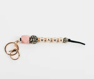 Mama Beaded Keychain