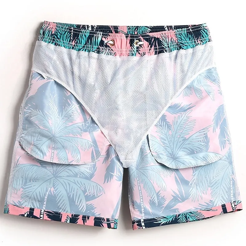 Men's Summer Quick Dry Funny Printing Beach Pants