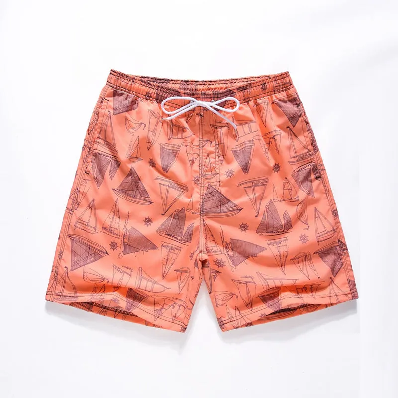 Men's Summer Quick Dry Funny Printing Beach Pants