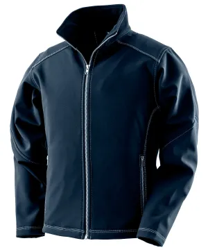 Navy - Women's treble stitch softshell