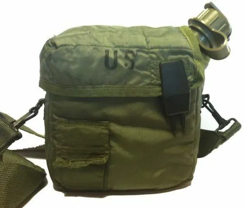 NEW U.S MILITARY ISSUE 2 QUART COLLAPSIBLE CANTEEN   COVER   STRAP NBC LID CAP