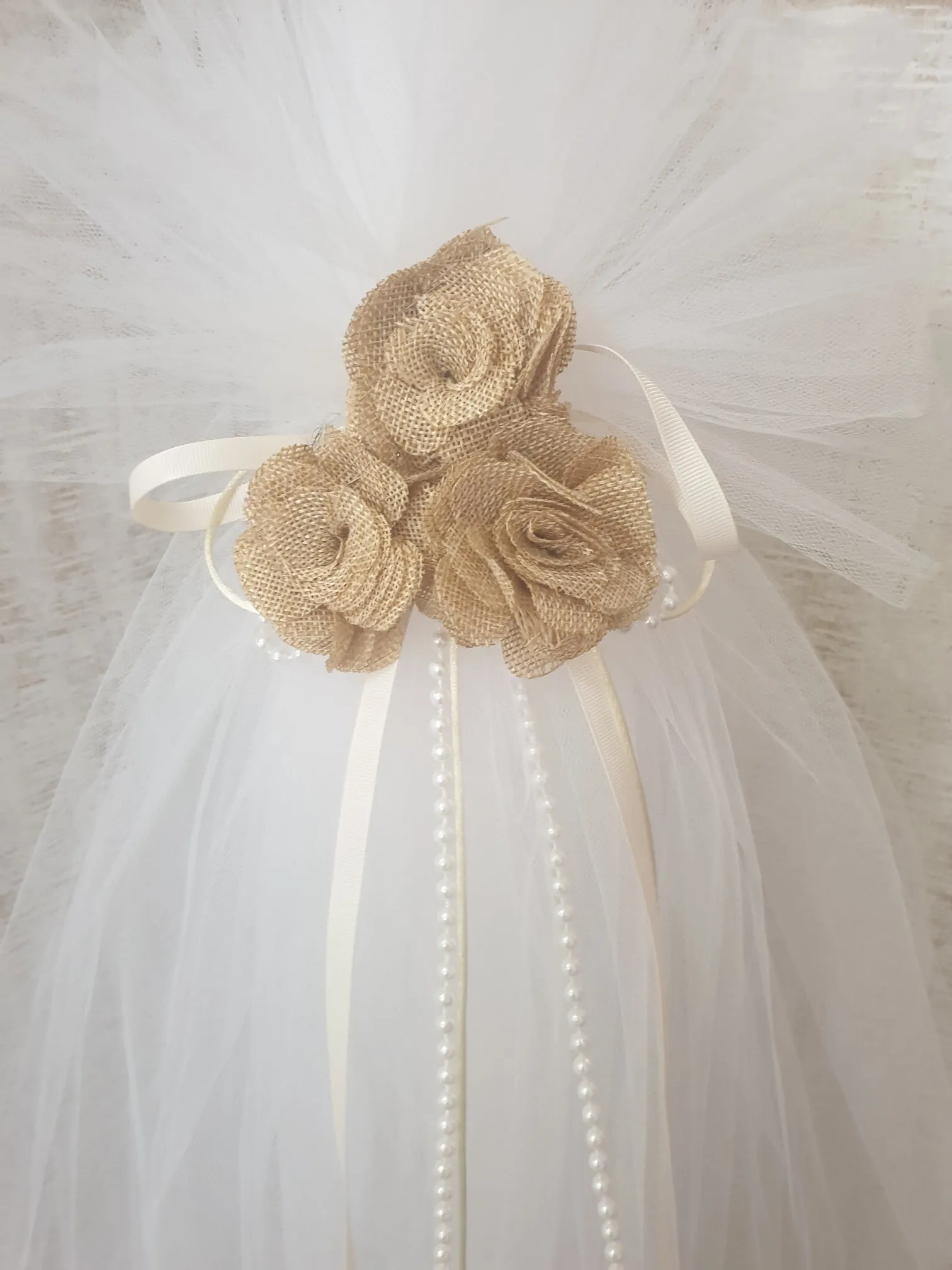 Orthodox Christening Candle - Floral Princess