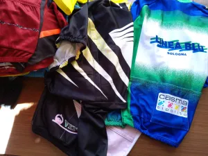 Quality Vintage Cycling Jackets and Tops x 20 90s Era Italian Quality