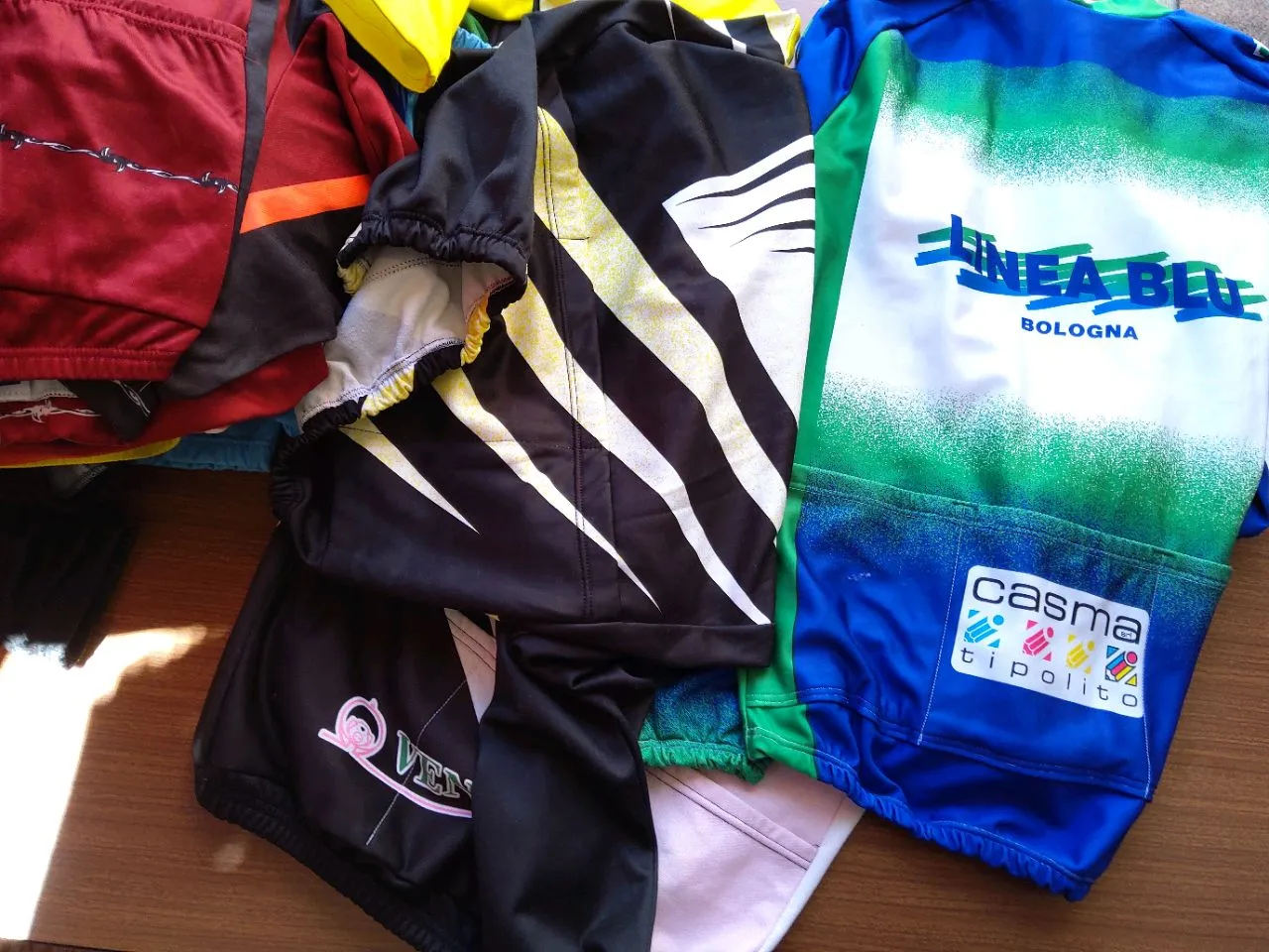 Quality Vintage Cycling Jackets and Tops x 20 90s Era Italian Quality