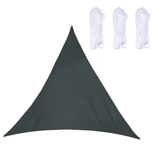 Triangle Outdoor Garden Sunshade Sail Waterproof Anti-UV Canopy, Size: 4.5m x 4.5m x 4.5m(Black)