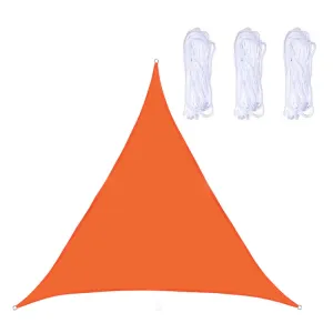 Triangle Outdoor Garden Sunshade Sail Waterproof Anti-UV Canopy, Size: 4.5m x 4.5m x 4.5m(Orange)